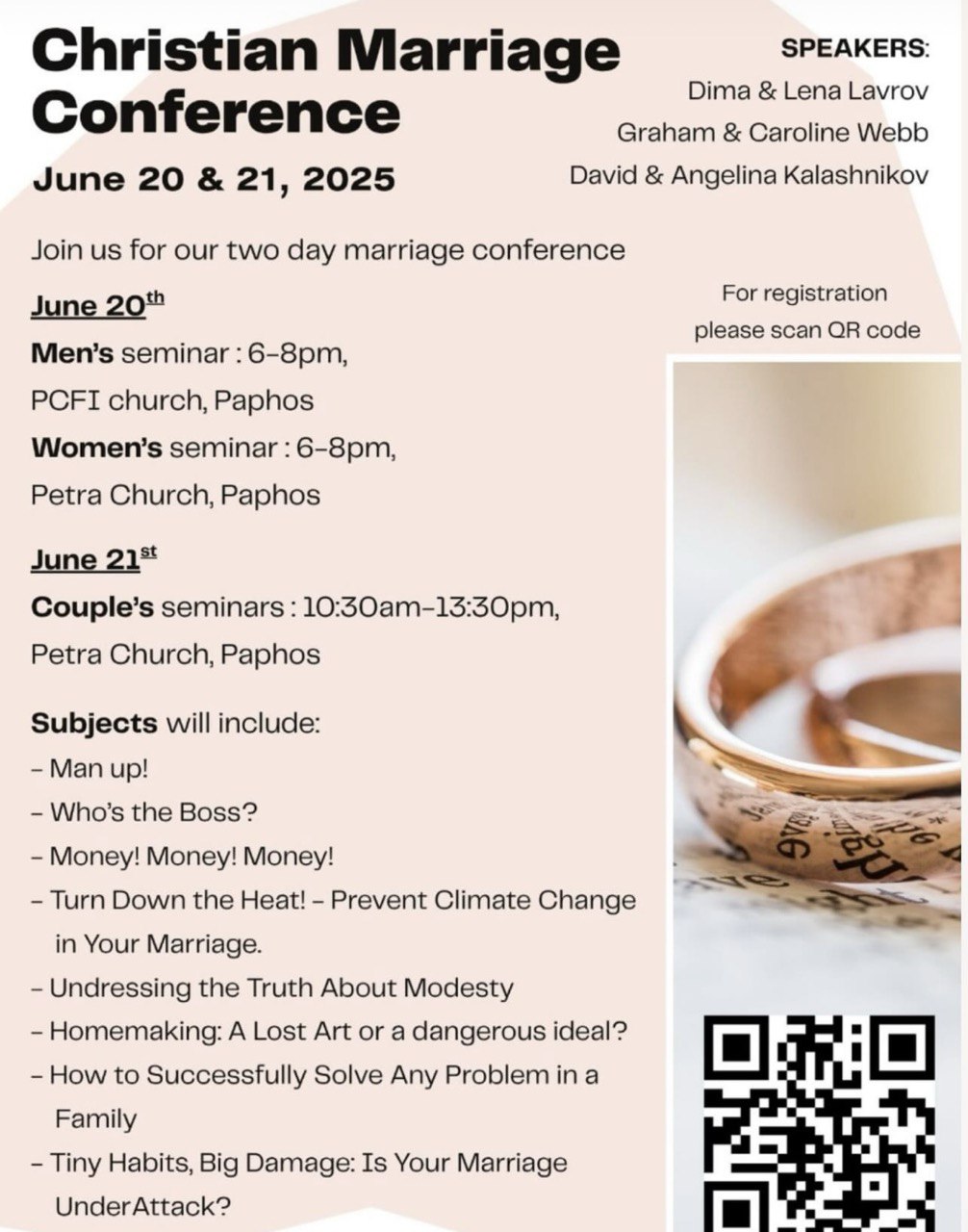 Marriage Conference