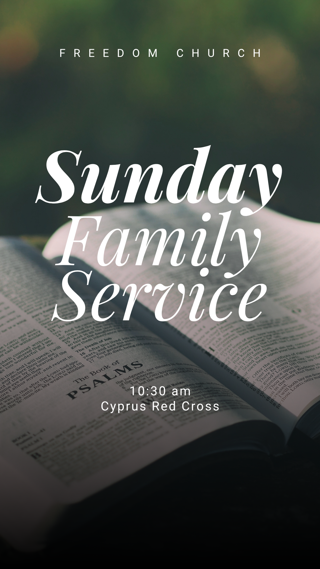 Sunday service Freedom Church