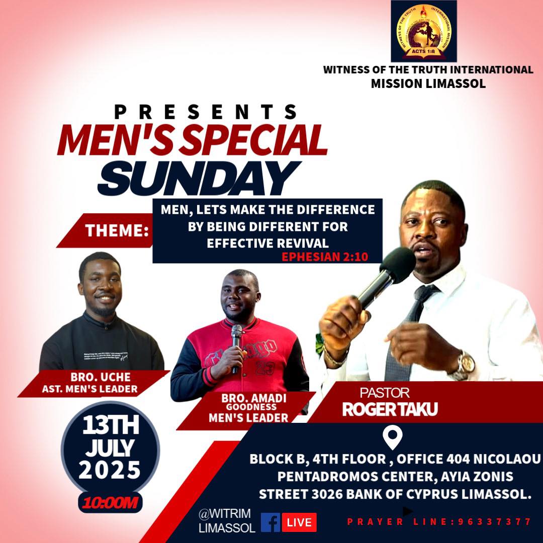 mens special sunday
