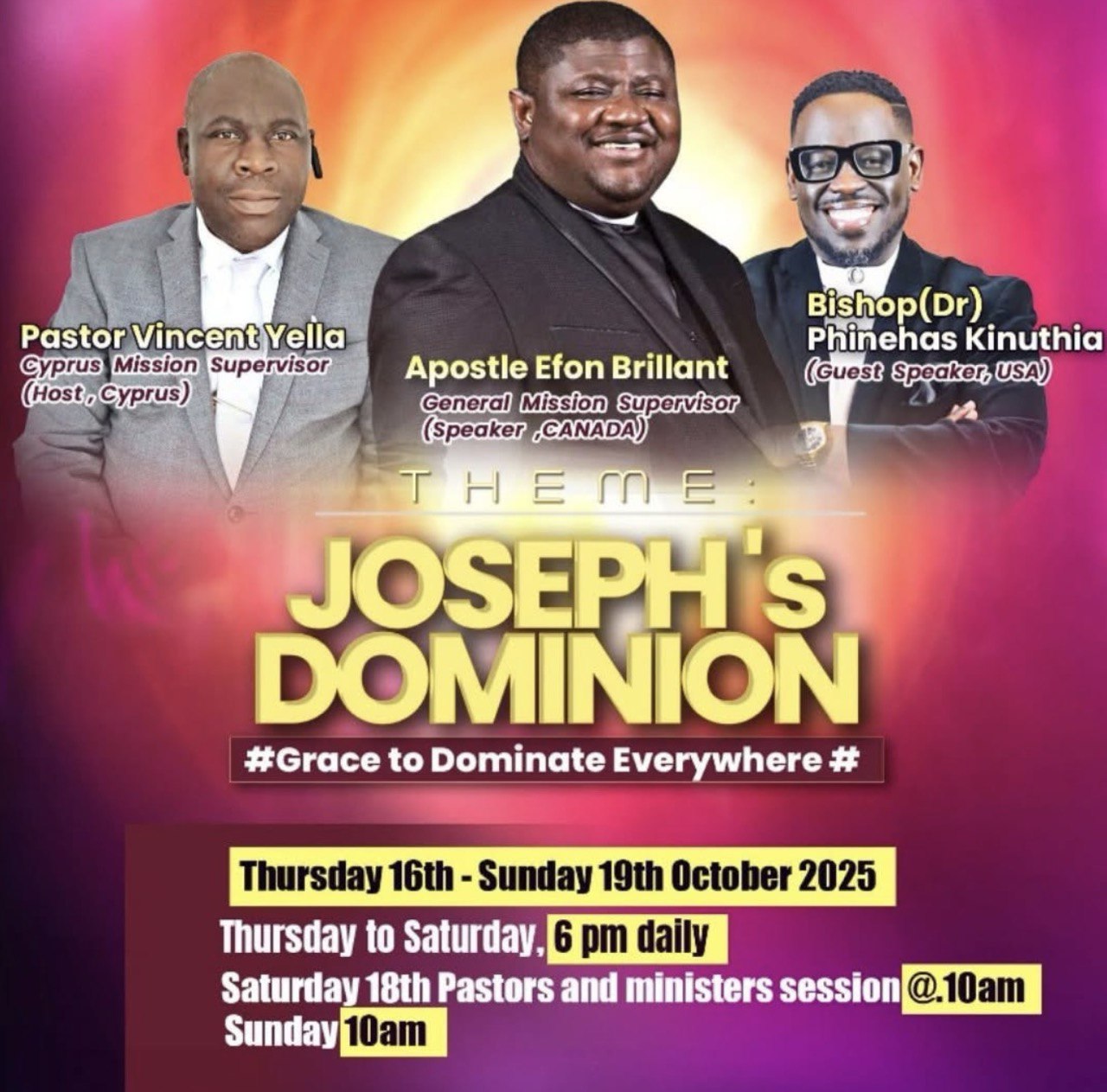 Joseph's dominion