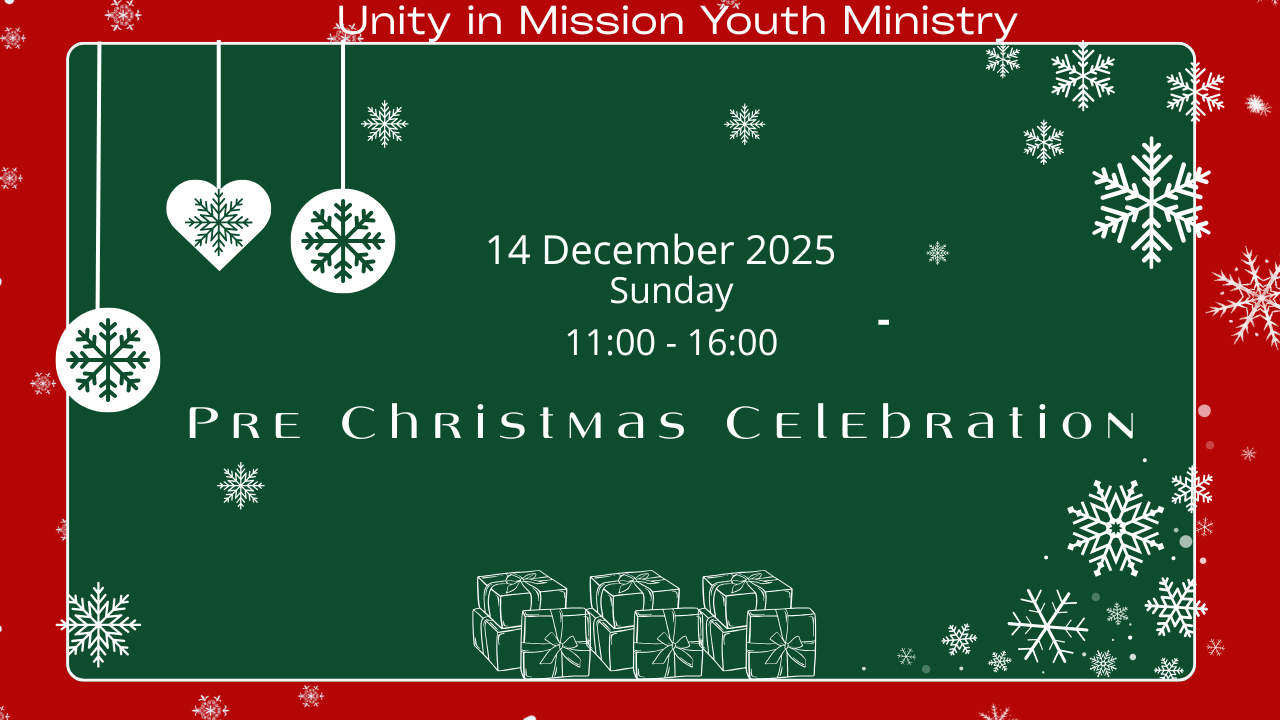 Unity in Mission Nepali Fellowship द्वारा आयोजित प्रि–क्रिसमस सेलिब्रेशन, १४ डिसेम्बर २०२५, आराधना, नृत्य, गवाही र भोजनसहित। Pre-Christmas Celebration by Unity in Mission Nepali Fellowship on December 14, 2025 with worship, songs, testimonies, dance, and traditional Nepali food. Unity in Mission Nepali Fellowship का प्री-क्रिसमस सेलिब्रेशन, 14 दिसंबर 2025 – उपासना, गीत, गवाही, नृत्य और नेपाली भोजन के साथ।